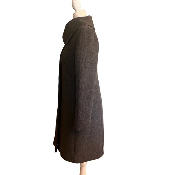 Cole Haan Harriet Longline Wool Coat Size 4 Gray - Picture 9 of 13